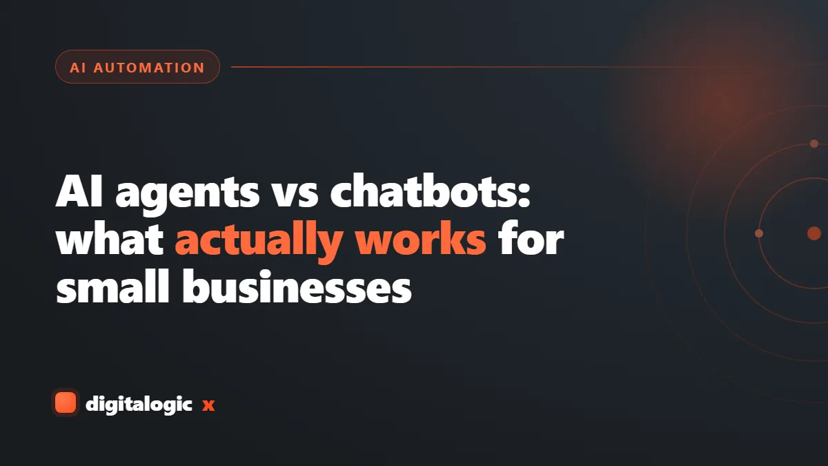 AI agents vs chatbots: what actually works for small businesses